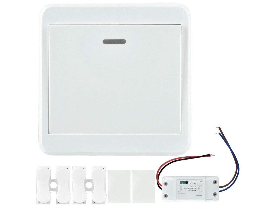 Kit Receptor De Interruptor Controle Remoto Sem Fio Inteligente Ac90-260v 10a 50 60hz Abs Dispositivo Casa