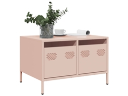Móvel De Tv 68x50x43,5 Cm Aço Laminado A Frio Rosa Dkd Home Decor