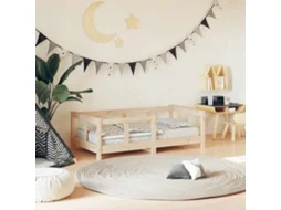 Vidaxl Estrutura De Cama Infantil 70x140 Cm Pinho Maciço