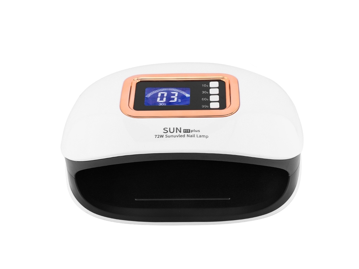 Lâmpada Uv Led Para Unhas De 72w Com Sensor Automático E Display Lcd Para Cura De Géis