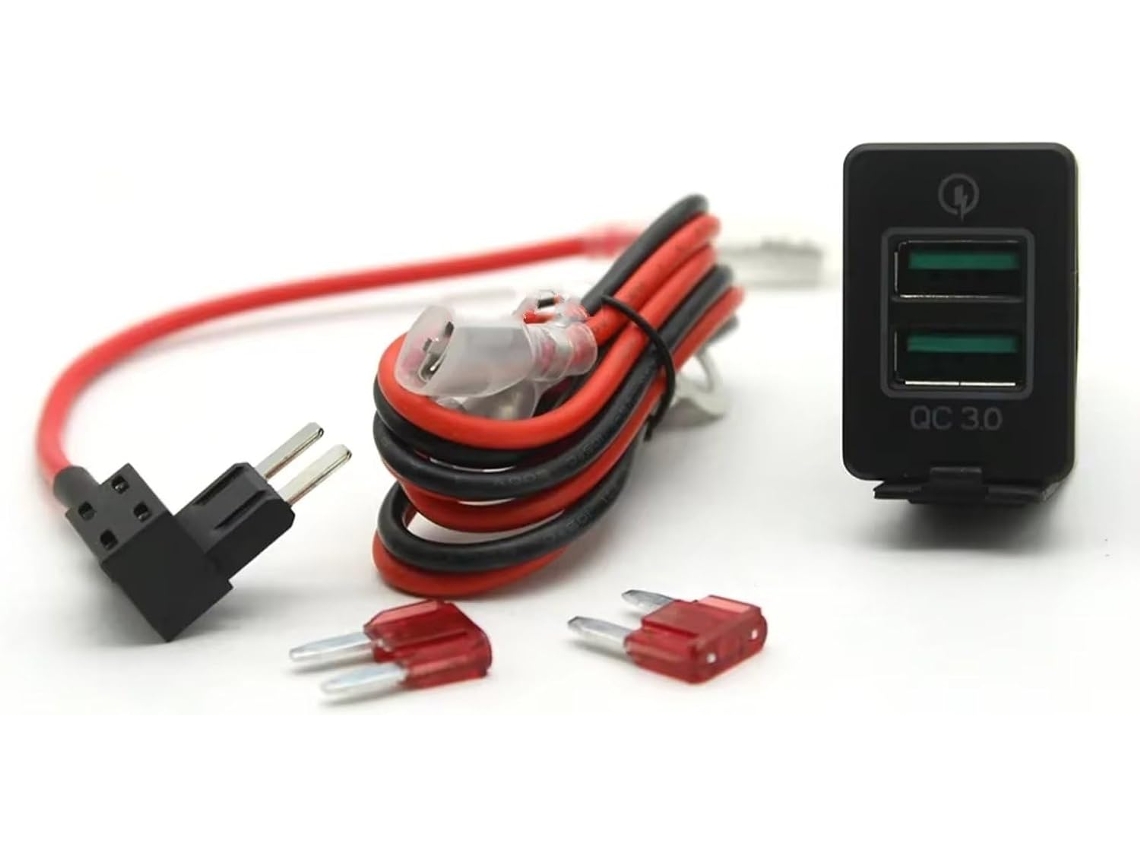 Adaptador De Energia Móvel Qc Com Interface Usb E Aux Para Console Carro, Compatível Com Mitsubishi E Outlander, Para