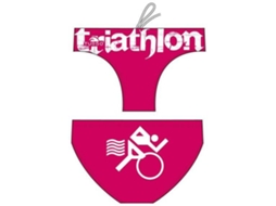 Slips para Homem TURBO Triathlon Basic Rosa para Natação (XL)