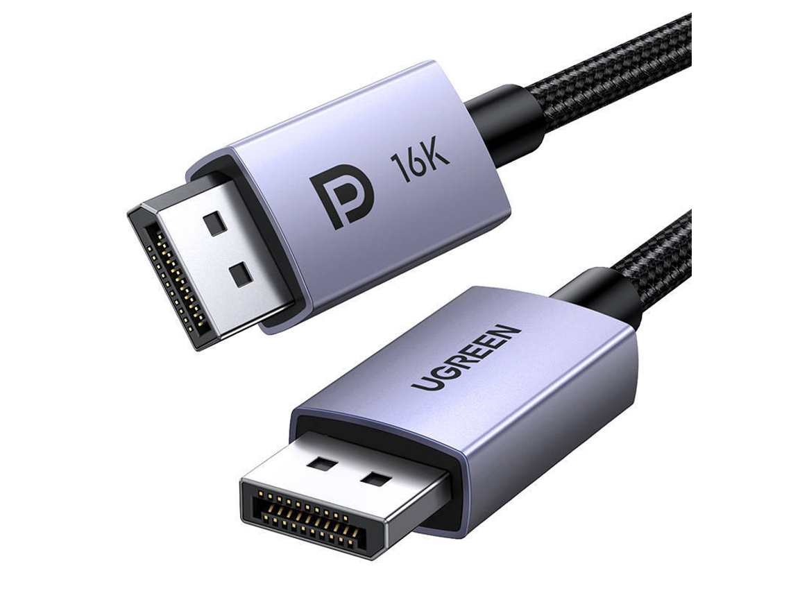 Cabo Displayport Ultra Fast Video Ugreen Cinzento