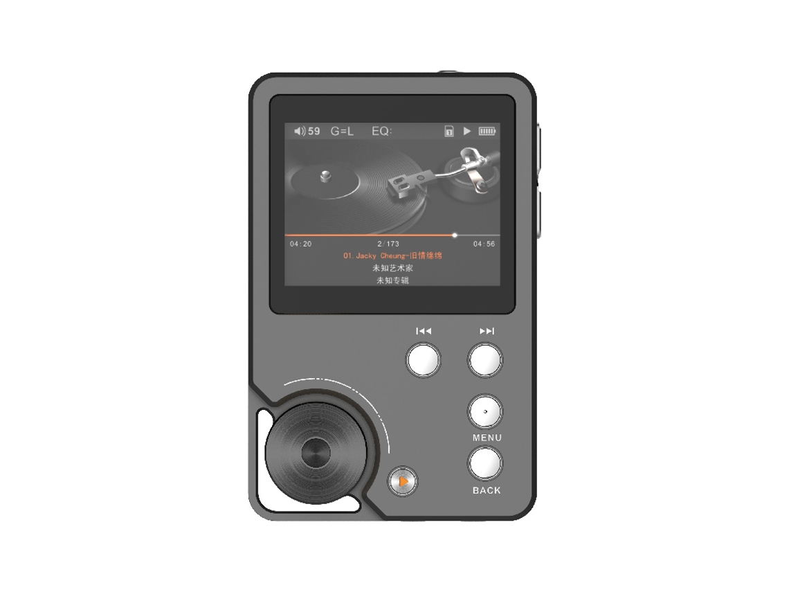 MP3 Player com Tela TFT de 2,0 Polegadas, Música HiFi EOOCOO