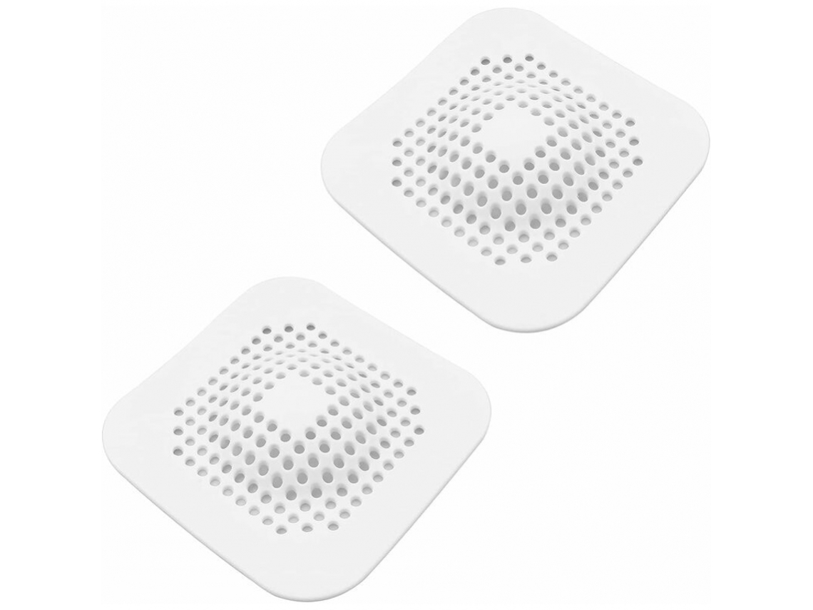 Conjunto De 2 Filtros De Cabelo De Silicone Para Banheira, Pia E Chuveiro