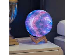 Luminária Noturna XL Lua Cheia 3d Multicolorida BRILVIBERA