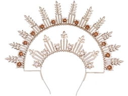 Tiara de Duas Camadas da Virgem Maria para Mulheres SFUSHOS