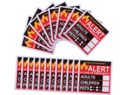 Conjunto De 30 Adesivos De Alerta De Segurança E Resgate
