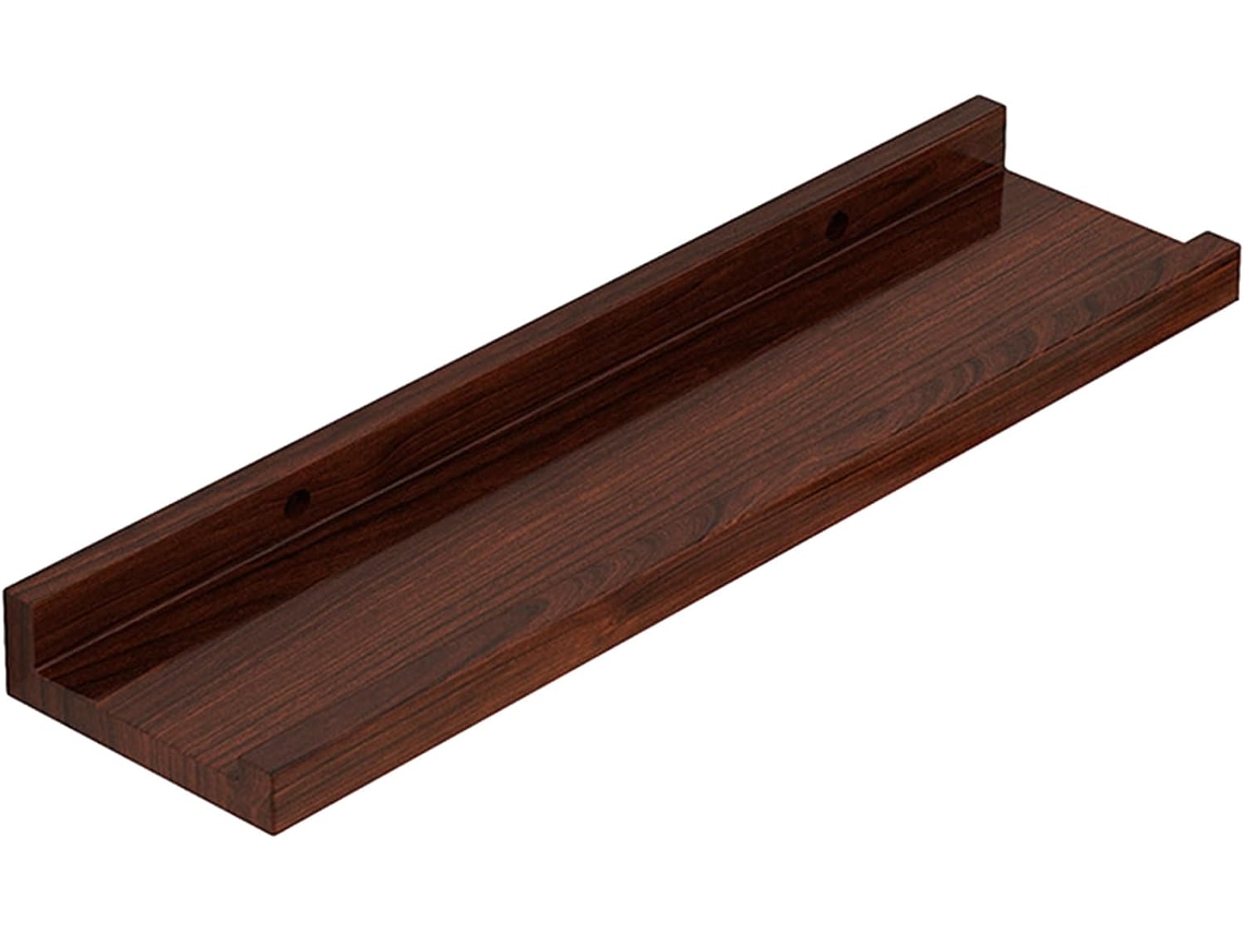 Prateleira De Parede Para Banheiro Em Madeira, Ideal Para Exibir Livros, Objetos Decorativos E Cosméticos