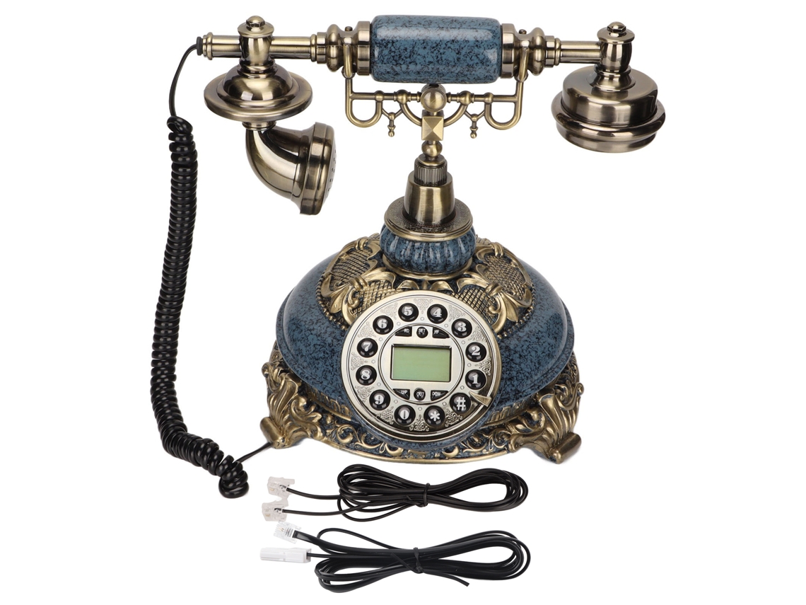 Telefone Retrô Europeu com Id de Chamada, Linha Fixa LAXISCREED