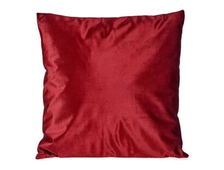 Almofada Veludo Vermelho Poliéster (45 X 13 X 45 .