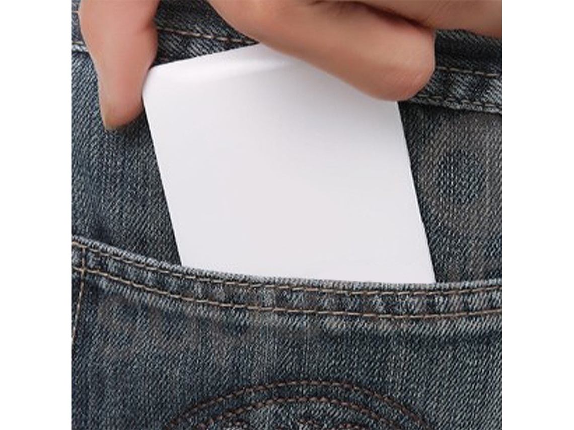 Espelho de maquiagem mini portátil de plástico e vidro 6,5x9,5cm | S/MARCA