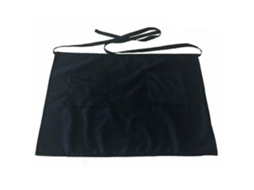 Avental Preto De Cintura Curta Com Bolso Para Bar, Café, Pub, Garçom, Garçonete, Barista SUNNY SPACES