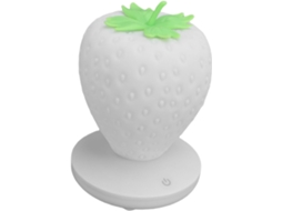 Luminária Noturna De Morango, Lâmpada Silicone Com Bateria