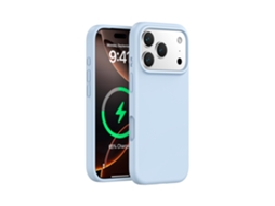 (azul Celeste, Iphone 17 Pro) Capa Magnética Para Iphone, Em Silicone Líquido De Cor Sólida, Proteção Em Peça Única.