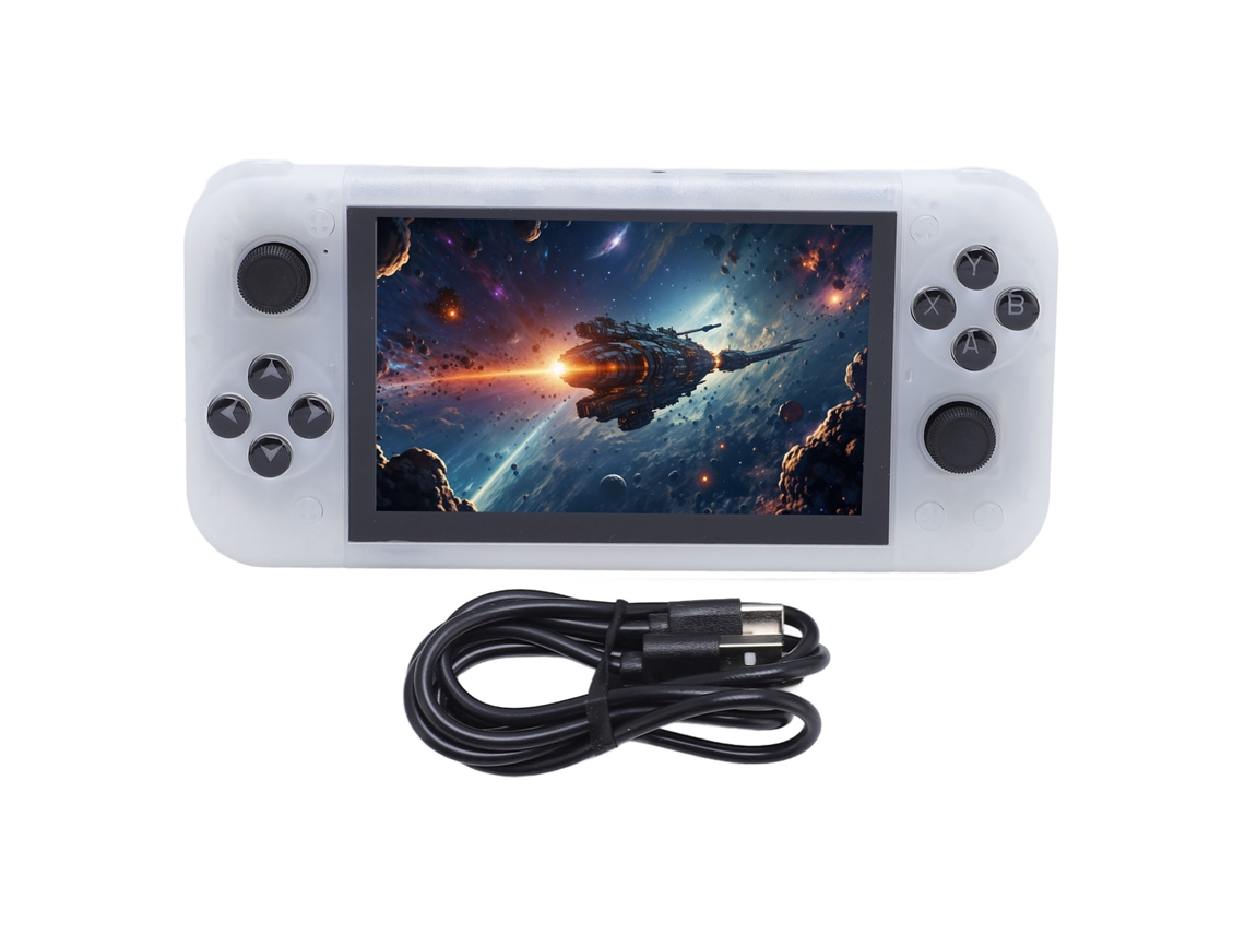 Console de Jogos Portátil Console de Vídeo Jogos Portátil EOOCOO (tela Ips de 5,0 Polegadas para Jogos Clássicos)
