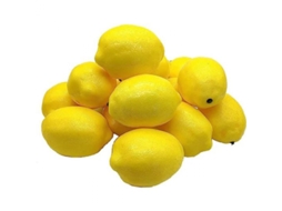 15 Unidades de Limões Artificiais 7, 5 Cm, Frutas Artificiais, Limão Amarelo Artificial Le Xx BRILVIBERA