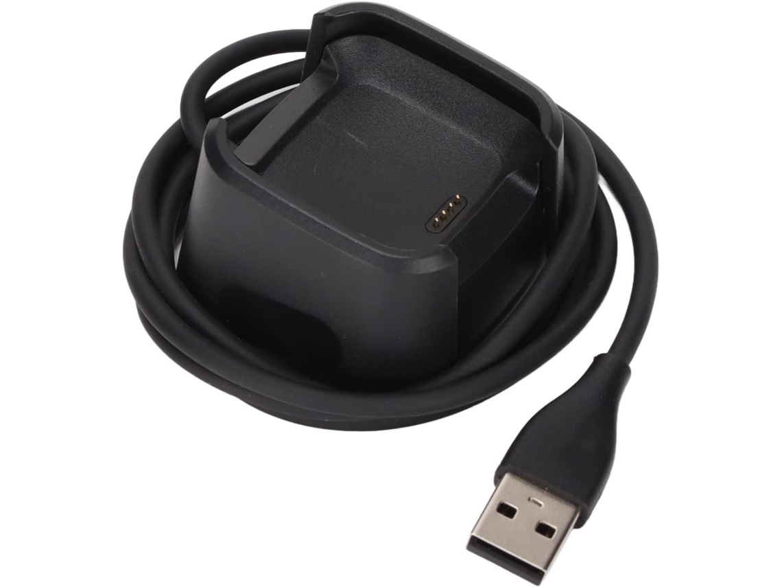 Carregador Compatível Com O Smartwatch Versa Portátil E Resistente