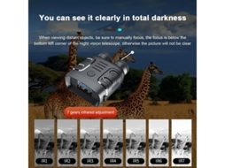 Óculos De Visão Noturna Binóculos 1080p Infravermelho Visão Noturna Escopo Zoom Digital 5x Para Caça Acampamento Viagens Vigilância Bestvite