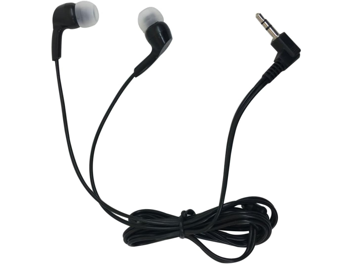 Fone De Com Fio 3,5 Mm, Preto Para Homens E Áudio, Ouvir Música Tv