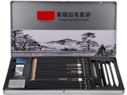 29pcs/set Set Set Set Drawing Sketching Charcoal Drawing Peil Eraser Craft Drawing Sketching Beginners