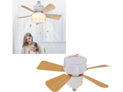 Ventilador De Teto Com Controle Remoto, Lâmpada E26 Ajustável, 3