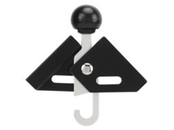 Capacete de Teto de Tenda Ajustável 8mm Alumínio Preto