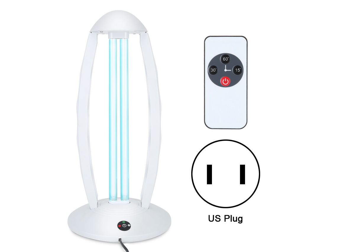 Laxiscreed Lâmpada De Mesa Portátil Com Uv, Ozônio E Controle Remoto Para Desinfetar Casa E Carro