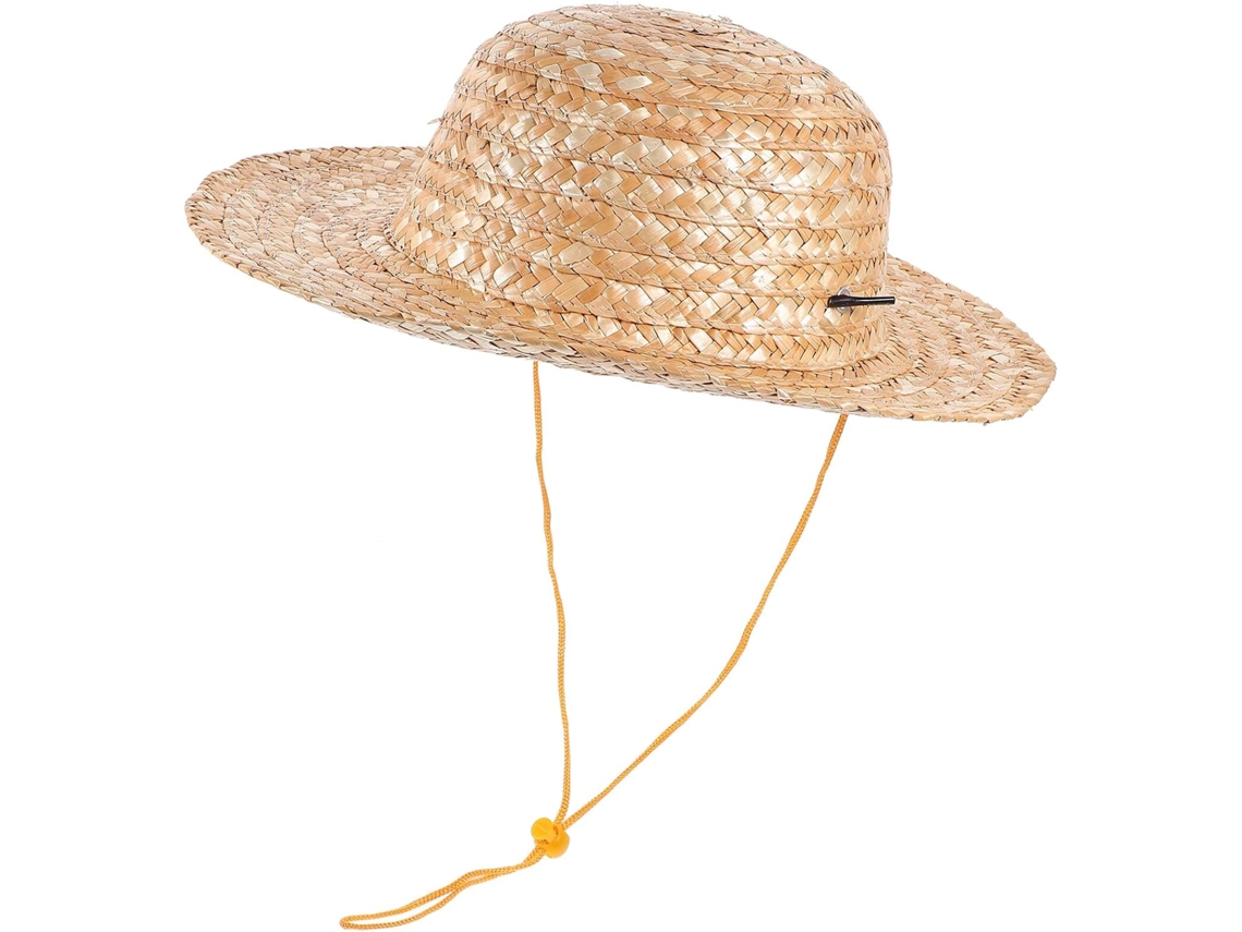 Chapéu De Palha Natural Para Meninos E Meninas, 31 Cm De Diâmetro, Chapéu De Verão Trançado E Leve