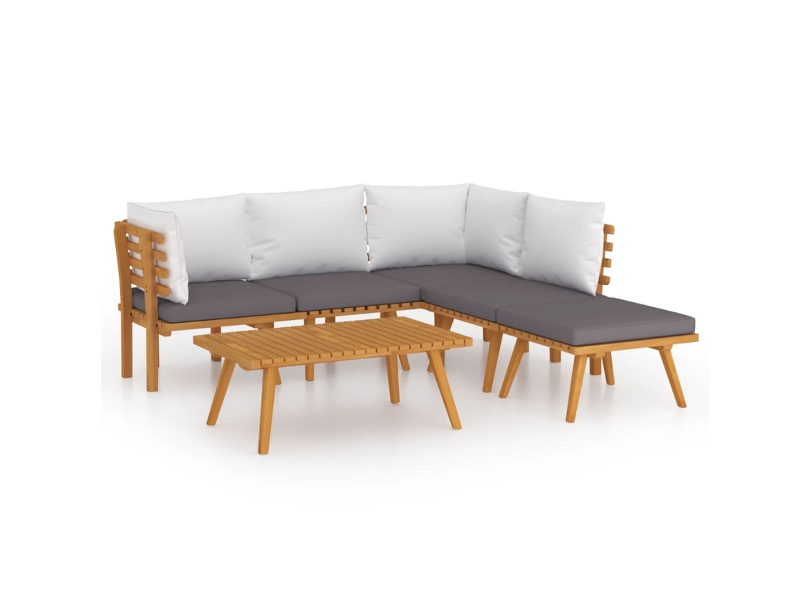 Garden Lounge Set, Garden Lounge Sets Vidaxl Marrom Madeira De Acácia (n/a)