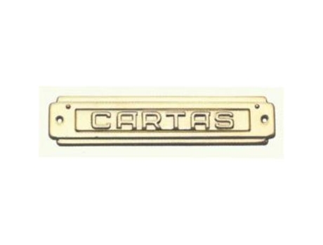 Bocacartas estampado laton pulido