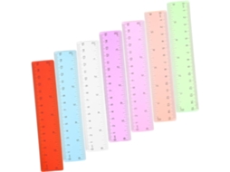 Conjunto De 14 Réguas Transparentes E Coloridas Profissionais Para