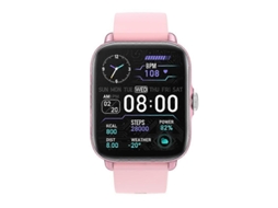 Relógio inteligente Bluetooth Loaniy Y22 com monitoramento de frequência cardíaca, Pink Ly Ebike