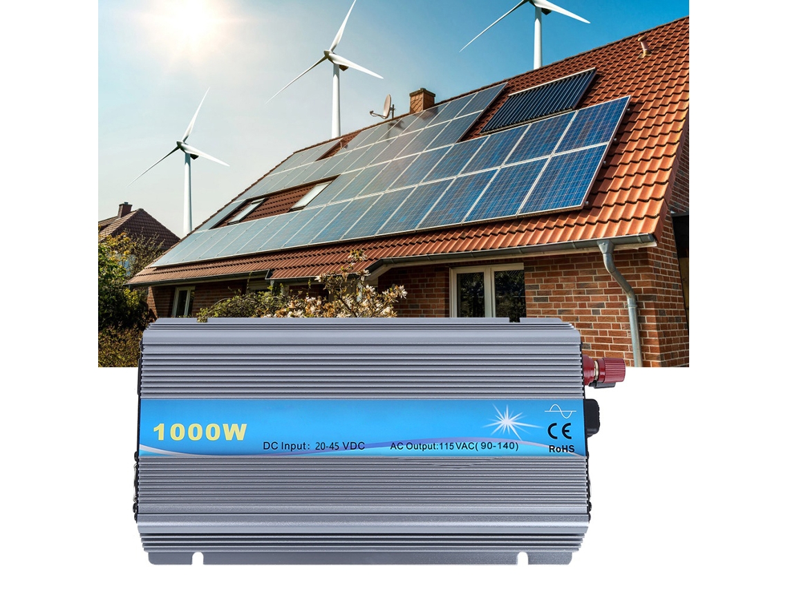 Equipamento De Inversor Solar Pequeno Micro-rede Conectado 1000w: Entrada 20-45v E Saída Elétrica