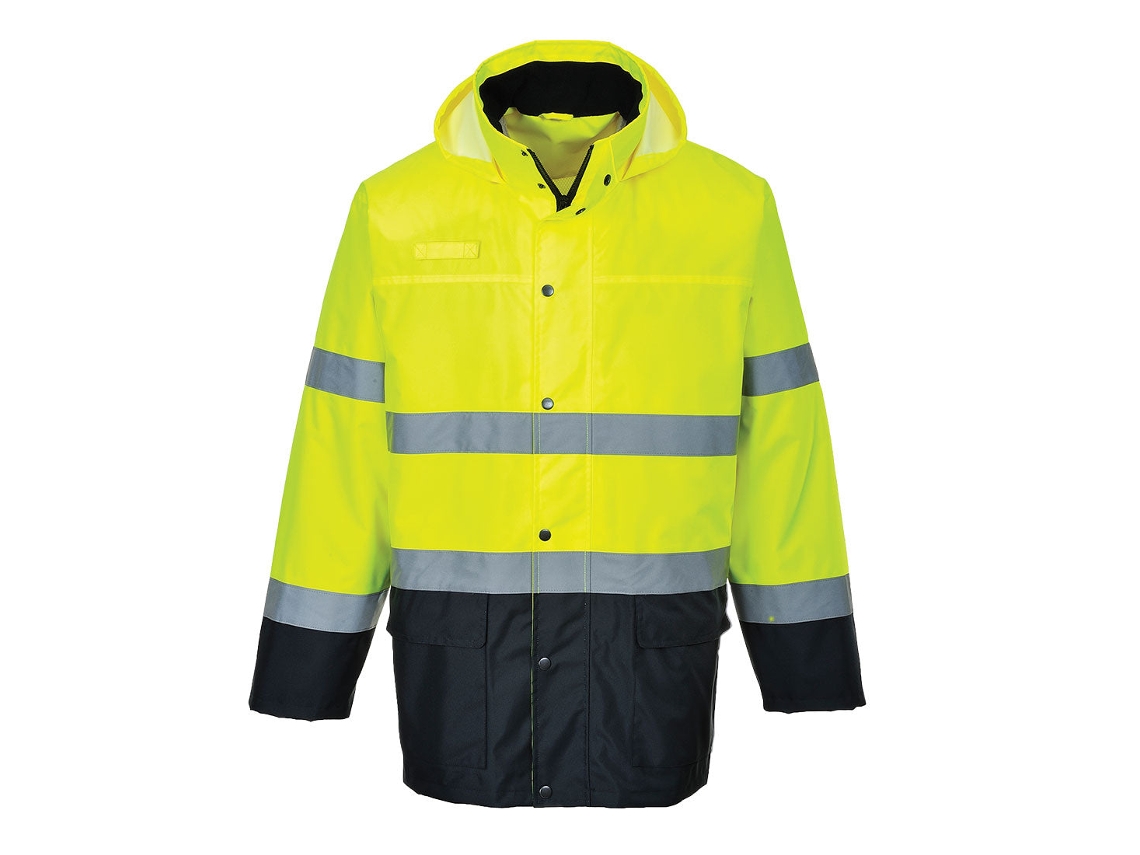 Parka De Alta Visibilidade Lite Traffic Segurança E Conforto / Amarelo Marinho / L Portwest