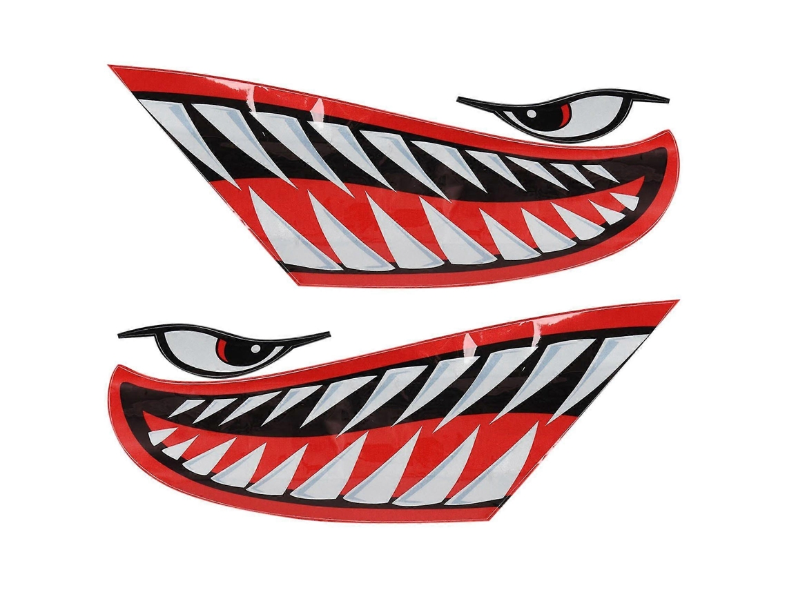 Rebe 2 Adesivos Impermeáveis de Boca de Dentes para Kayak, Canoa, Barco, Carro Acessórios Diy de Vinil Durável