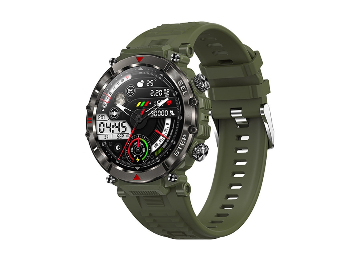 Smartwatch YIZHOOD Te233 Ecrã Grande Hd de 1.39Inch Ip67 À Prova de Água Verde