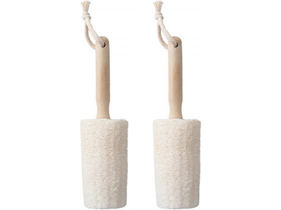 Lurelia Pack De 2 Buchas Vegetais De Banho Para Costas E Corpo, Bucha Natural