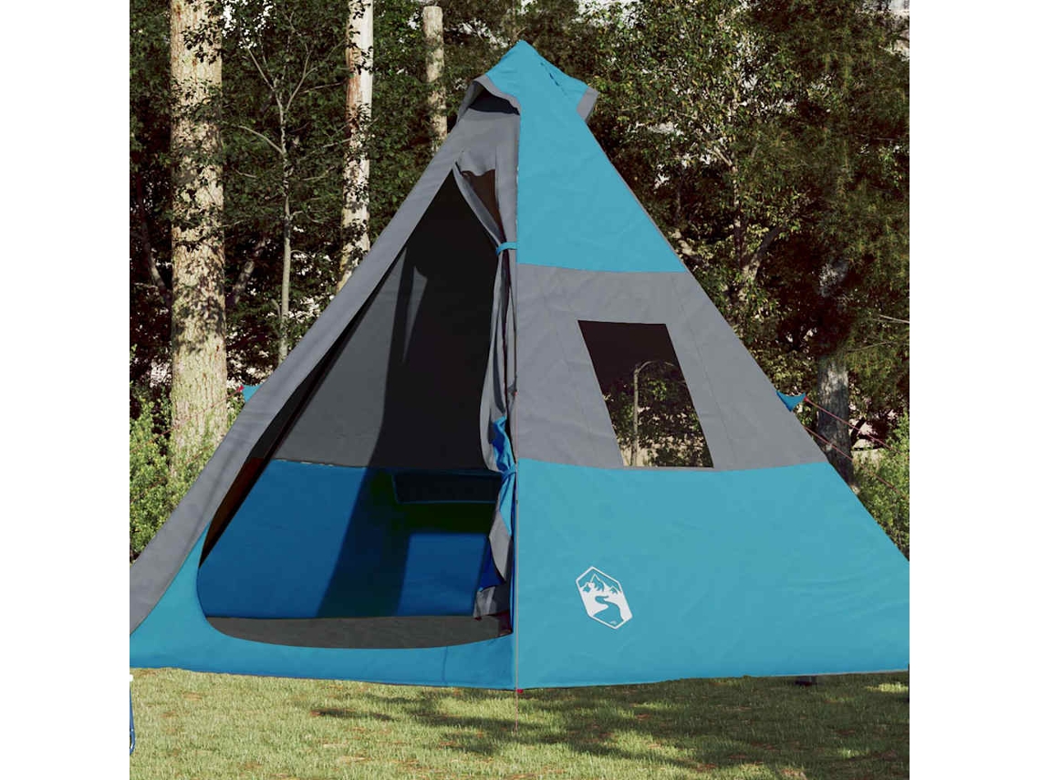 Vidaxl Tenda De Campismo Tipi Para 7 Pessoas Impermeável Azul