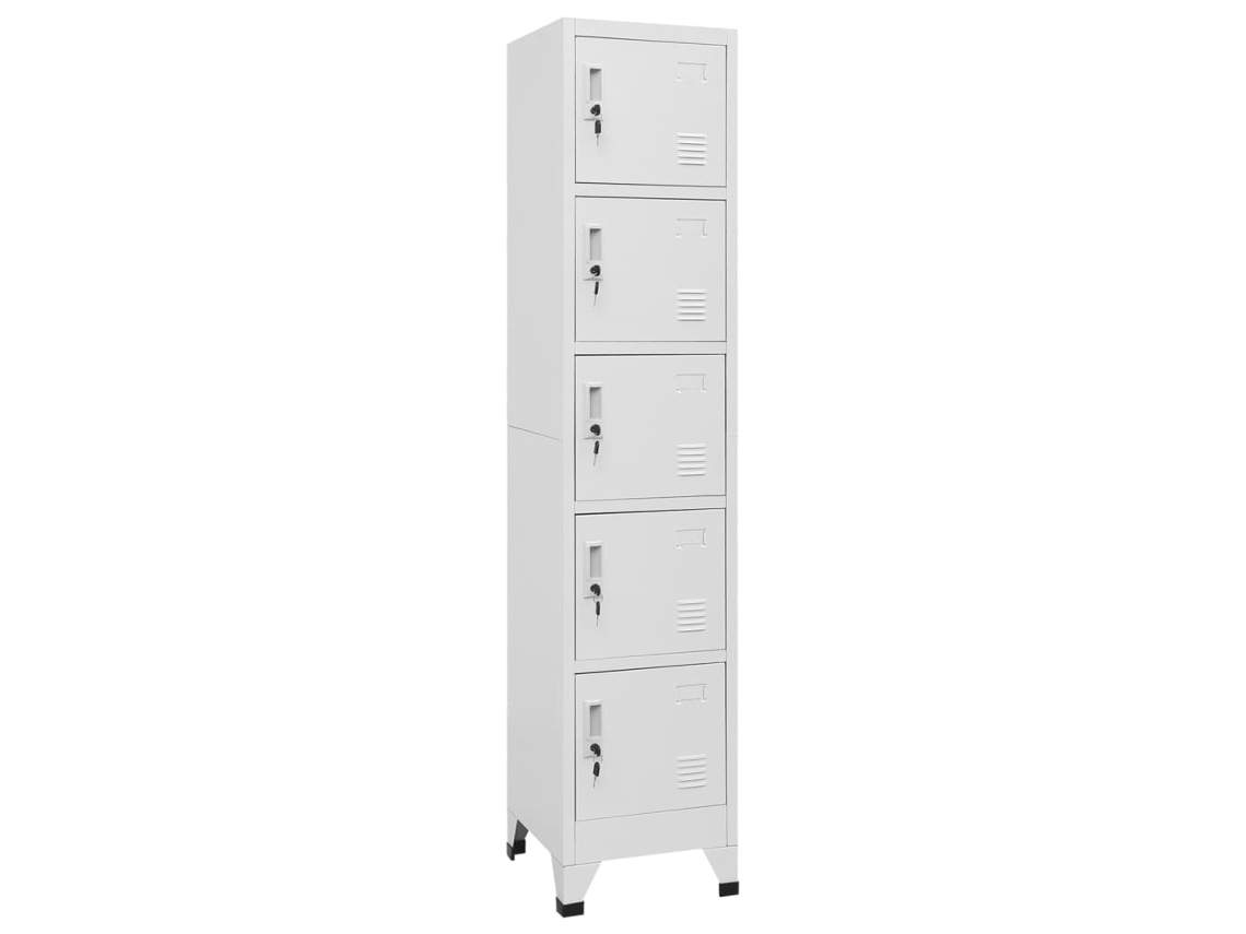 Vidaxl Cacifo 38x40x180 Cm Aço Cinzento-claro