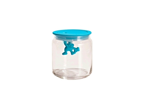 Frasco Com Tampa Hermética Azul 700Ml - Gianni A Little Man Holding On Tight A DI ALESSI