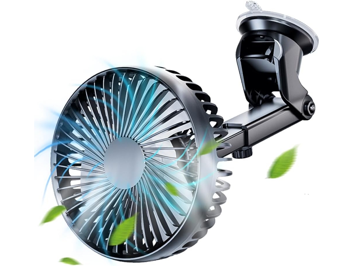 Ventilador Veicular Usb Higropcore 12v/24v Com 3 Velocidades E Ventosa