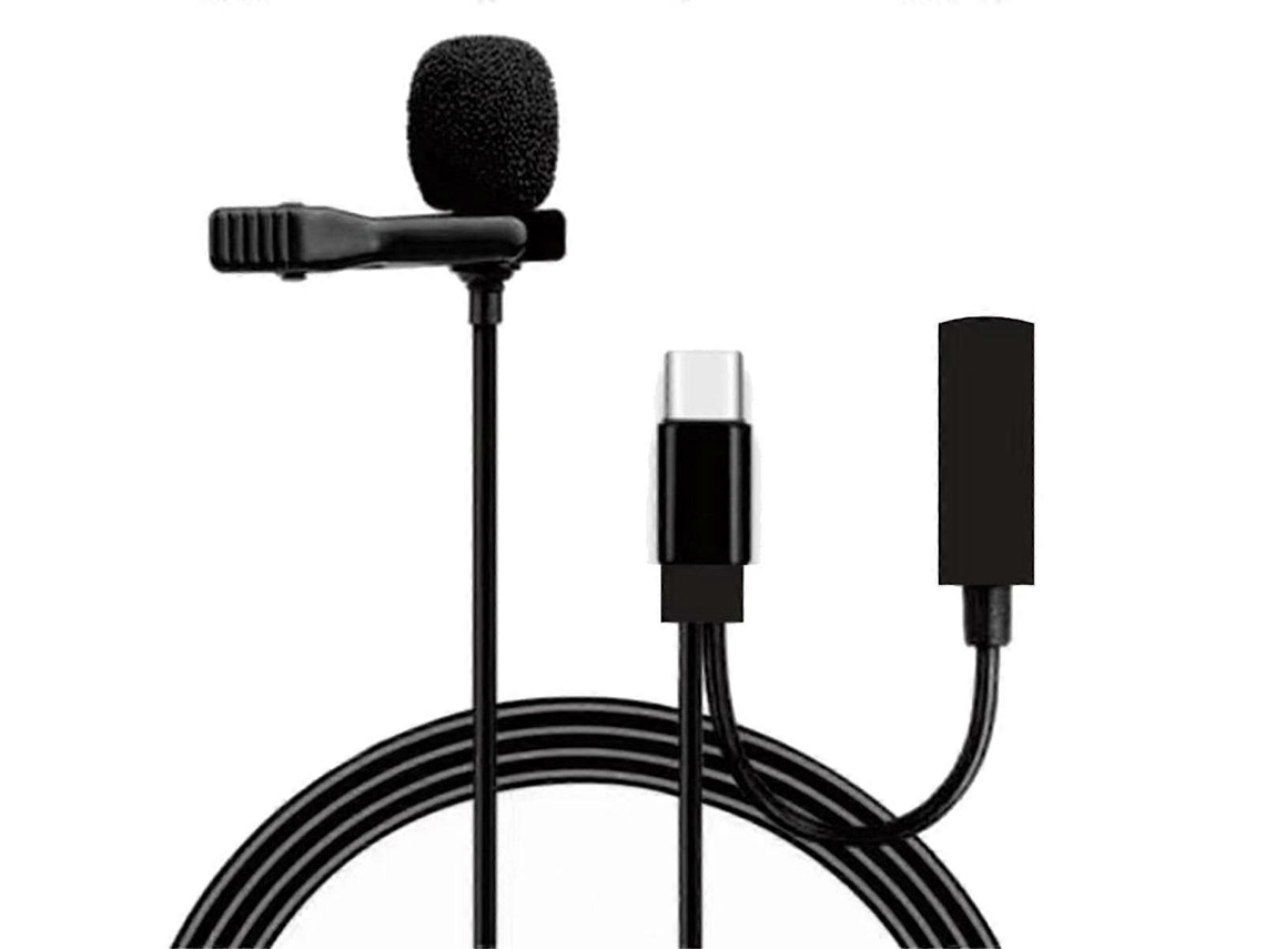 Microfone De Lapela Para Celular, Vídeo Ao Vivo, Placa Som, Câmera, Gravação, Entrevista, Com Cancelamento Ruído, E Aquaforge