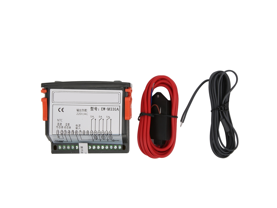 Controlador De Temperatura E Umidade Digital Ewm330a Ac220v Led Dual