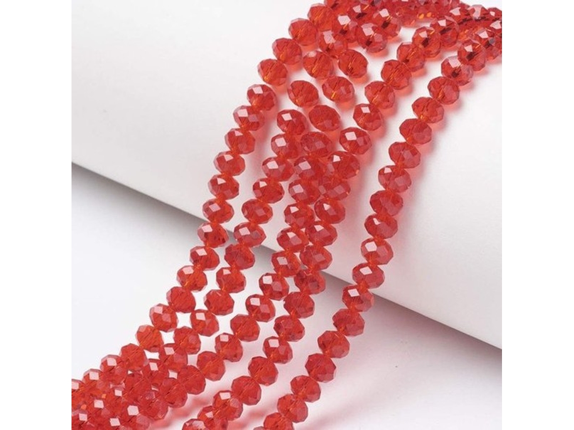 Facet Kralen - 10 Strengen - Transparante Glaskralen - Sieraden Maken - 6x5mm - Gat: 1mm