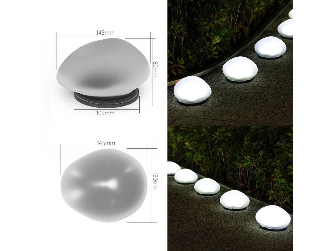 Luminárias de vidro com LED, para jardim, varanda ou pátio AQUAFORGE