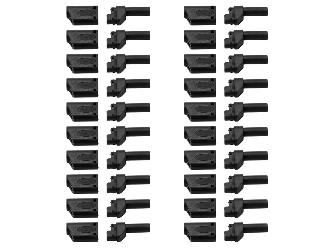 20pcs Housings Conector Banana 4mm Isolado Para Rc Preto