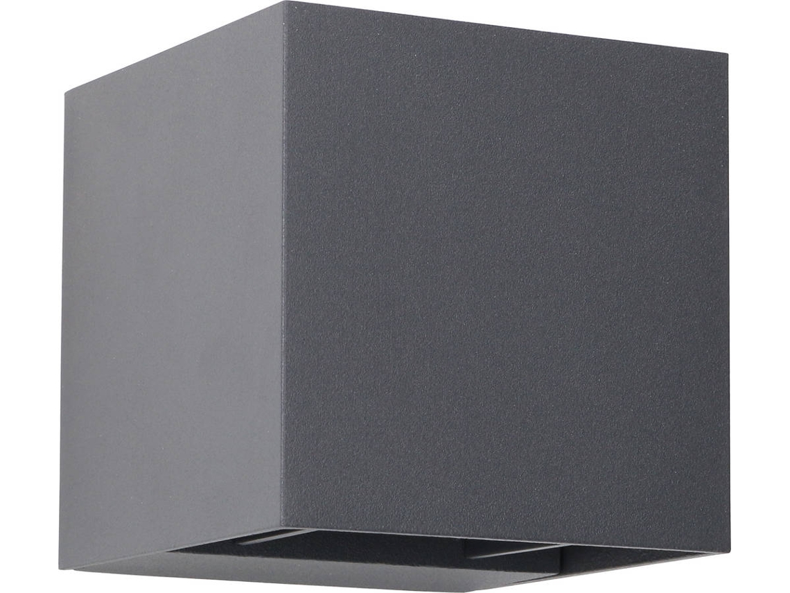 Forlight Rex - Aplique 80x10x80mm, Alumínio, Cor Cinzento, Led, Máx 6.6w, Ip54
