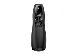 Controle remoto sem fio para apresentações R400, laser vermelho, alcance 15m, plug and play, preto | S/MARCA
