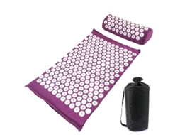 (conjunto Completo Roxo Com Bolsa) Almofada De Massagem Para Ioga, Design Com Amplo Ponto De Contato, Roxa